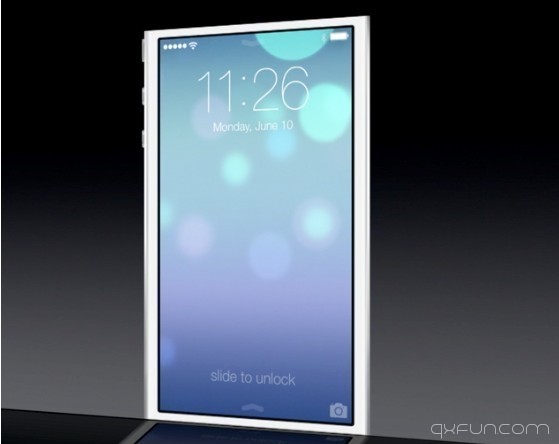 苹果iOS7新界面 - 清新范(Qxfun.com)