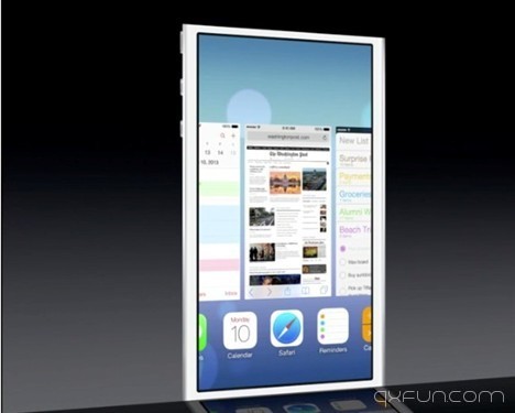 苹果iOS7新界面 - 清新范(Qxfun.com)