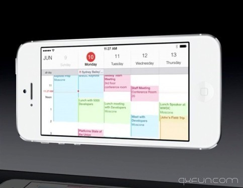 苹果iOS7新界面 - 清新范(Qxfun.com)
