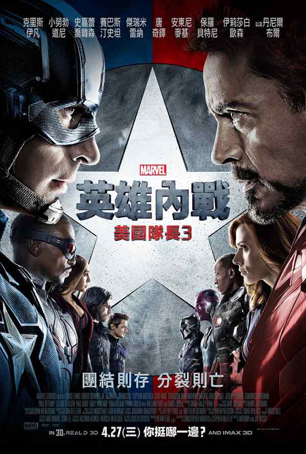 [漫威电影][美国队长3：英雄内战.Captain America: Civil War][2016][中英双语字幕][无删减版]1080P+2160P(4KHDR)迅雷磁力电驴种子BT下载百度云网盘在线观看