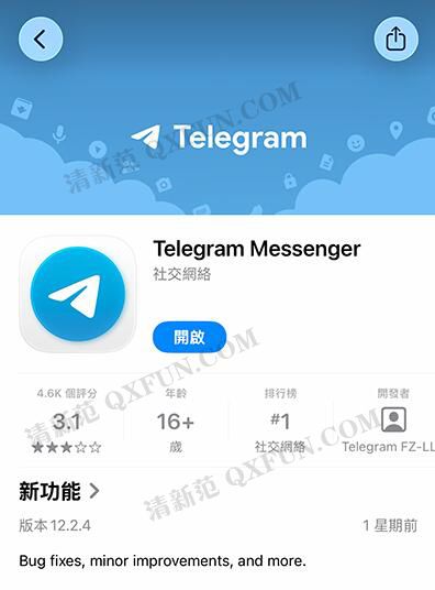 登录IOS苹果 Telegram Version 电报TG版本 v12.2.4